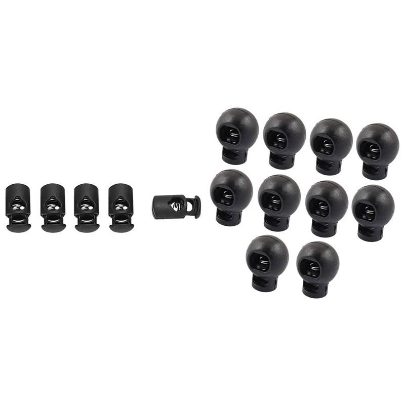

Top!-20 Pcs Spring Loaded Round Toggle Stop Cord Locks End 22X18MM & 10X7X20MM
