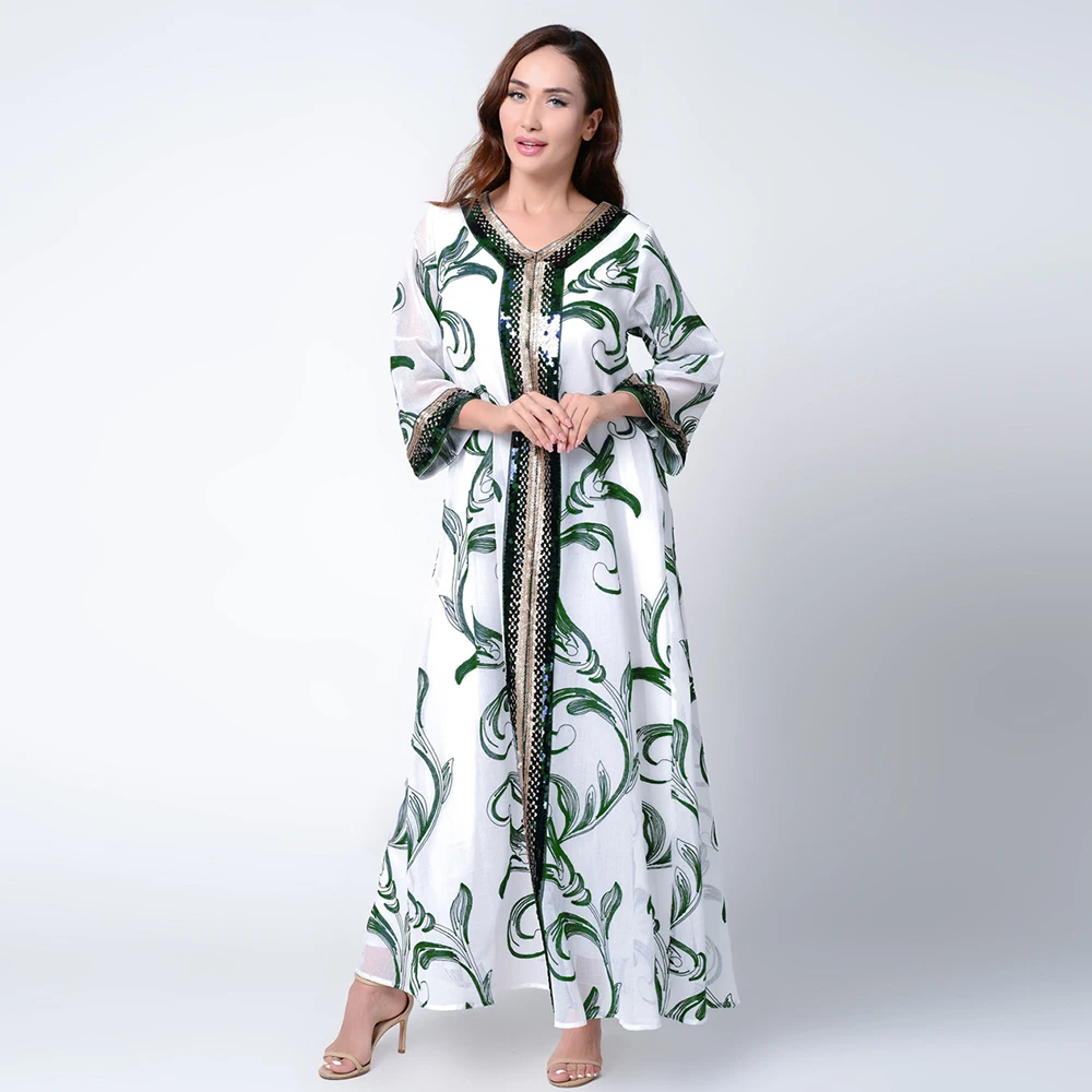 ИД Мубарак Абая Дубай Турция мусульманское платье Vestidos Robe Femme Исламской для