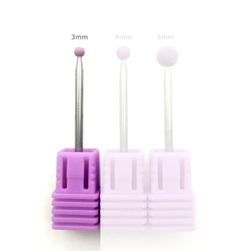 3mm HYTOOS 1 шт. розовый корунд сверло для ногтей 3/3" ротационный камень заусенцы маникюрные фрезы Аксессуары Инструмент для дизайна ногтей фрезы для ногтей - Цвет: 3mm