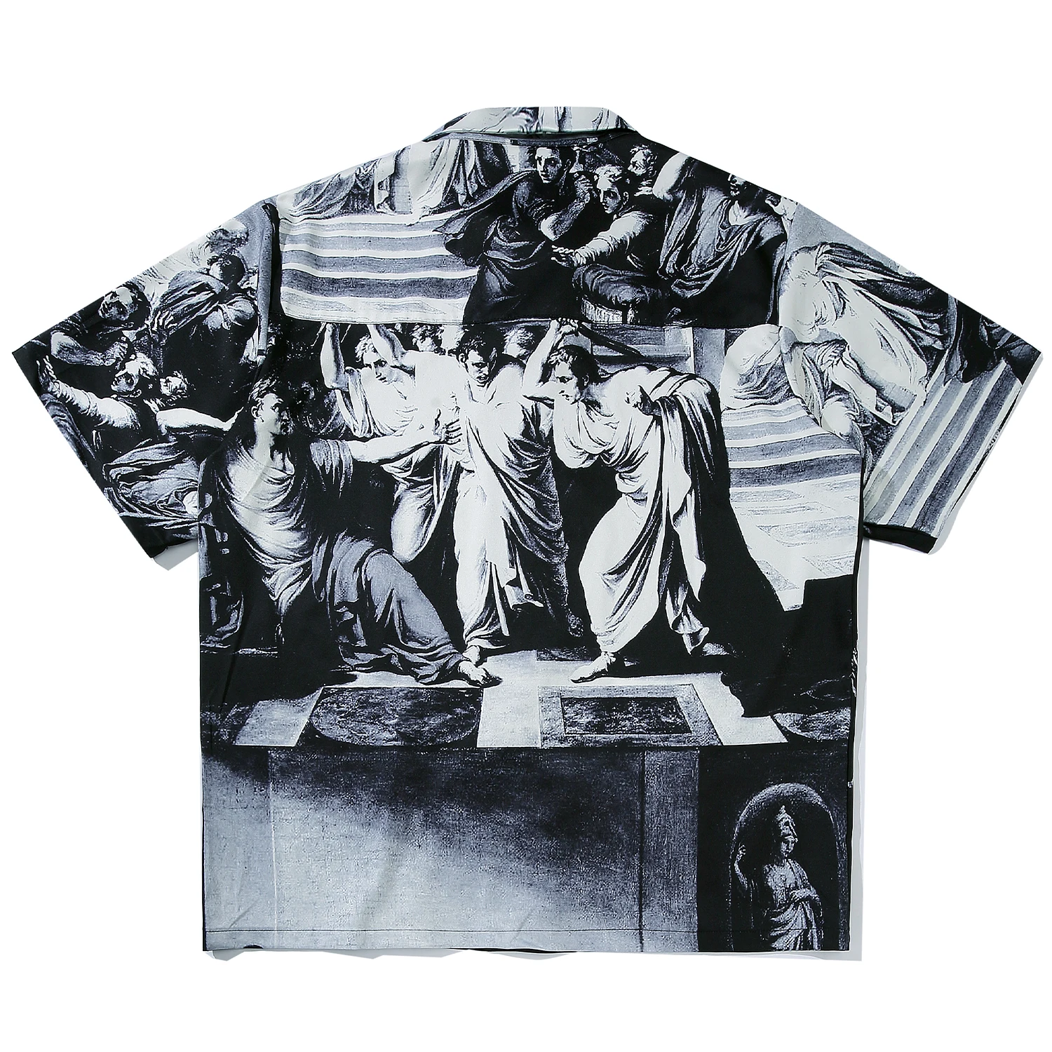 LACIBLE древняя живопись для мальчиков футболка с принтом мужчин Harajuku модные