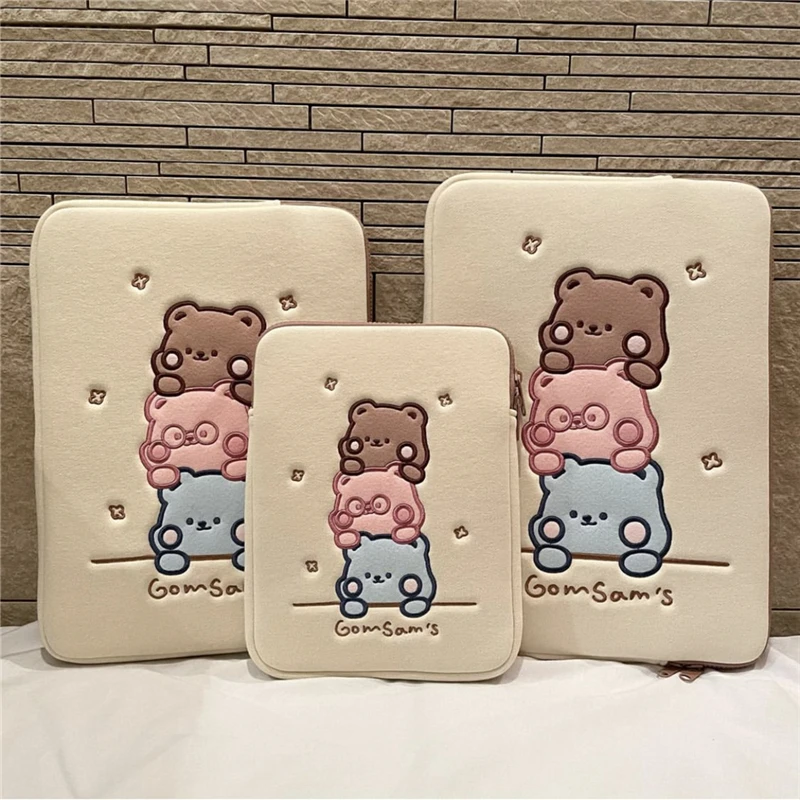 

tablet bag 11inch for air4 10.9 air3 10.5 air1/2 9.7 10.2 pro11 ipad sleeve case cute women 12 13 inch laptp bag for macbook