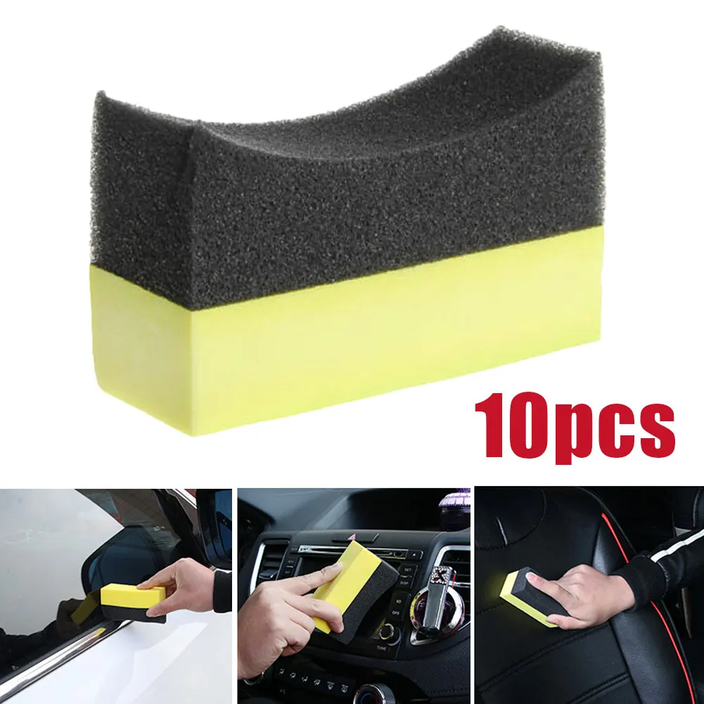 

10pcs Multifunctional Polishing Brush Car Wheels Brush Tire Hub Waxing Sponge Cleaner Interior Auto Accessories Cleaning Tools