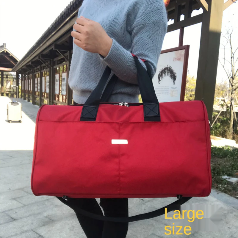 Men's Business Travel Bag Men's Handbag Short Distance Luggage Bag Women's Large Capacity Travel Bag Light Carrying Leisure Land