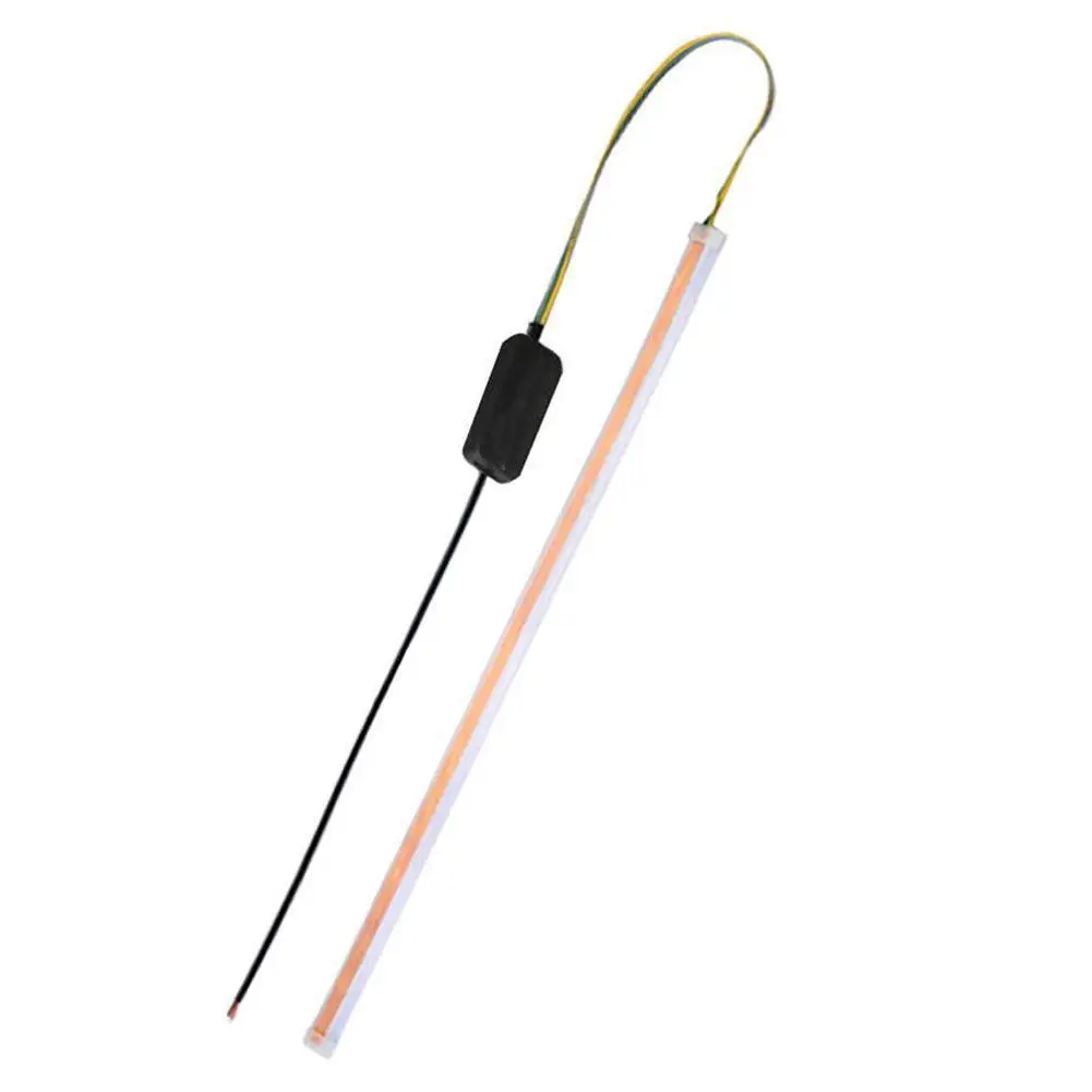 

Car LED Daytime Running Light Strip Headlight Turning Waterproof Light 45cm Flexible LED Guide Ip65 Tube Lights Soft Headli U0M2