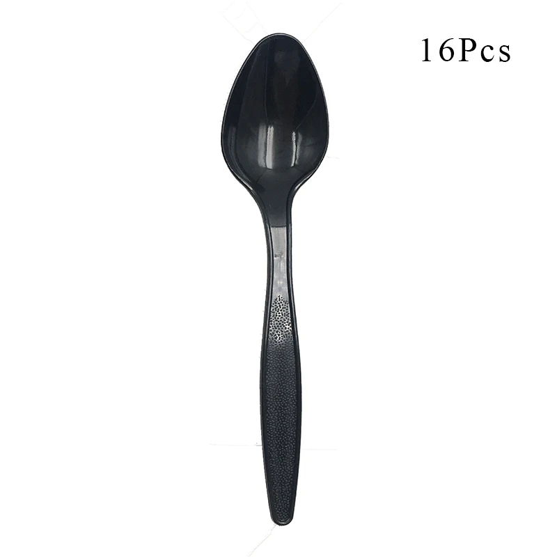 Spoon x 16 Покер тема вечерние украшения игральных карт одноразовая посуда бумажный стаканчик, тарелка салфетки баннеры детская День рождения поставки LK20 - Цвет: Spoon x 16