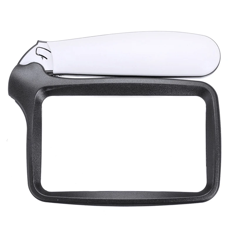 5 ''ручной большой Лупа Складная для пожилых чтения лупа с светодиодный