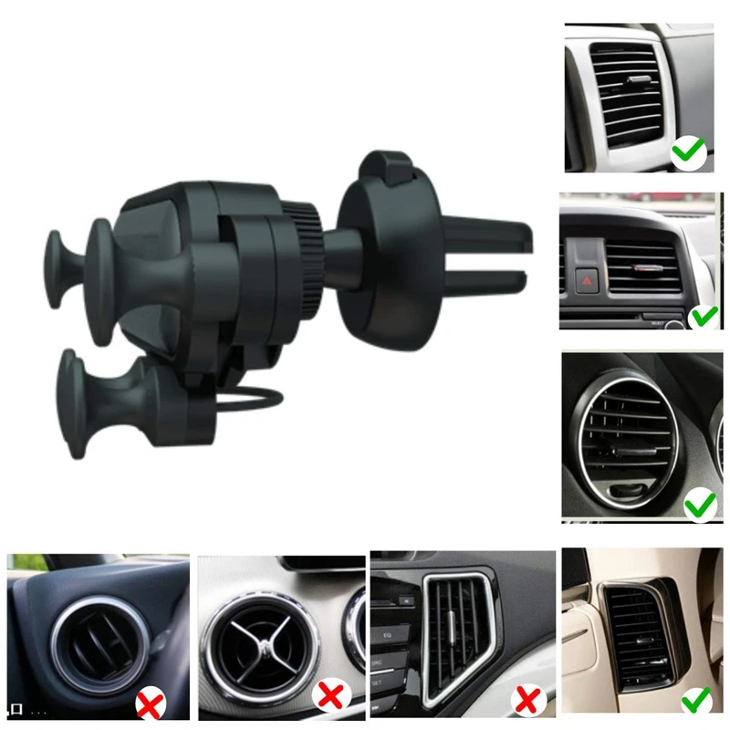 Новый автомобильный держатель телефона на вентиляции ударопрочный дизайн для