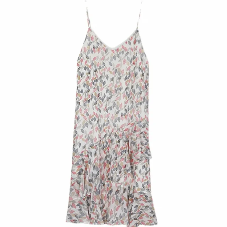 

2021 Spring and Summer Romantic Pregnant Women's Sling Dress + Sun Protection Suit Loose Female Floral Skirt