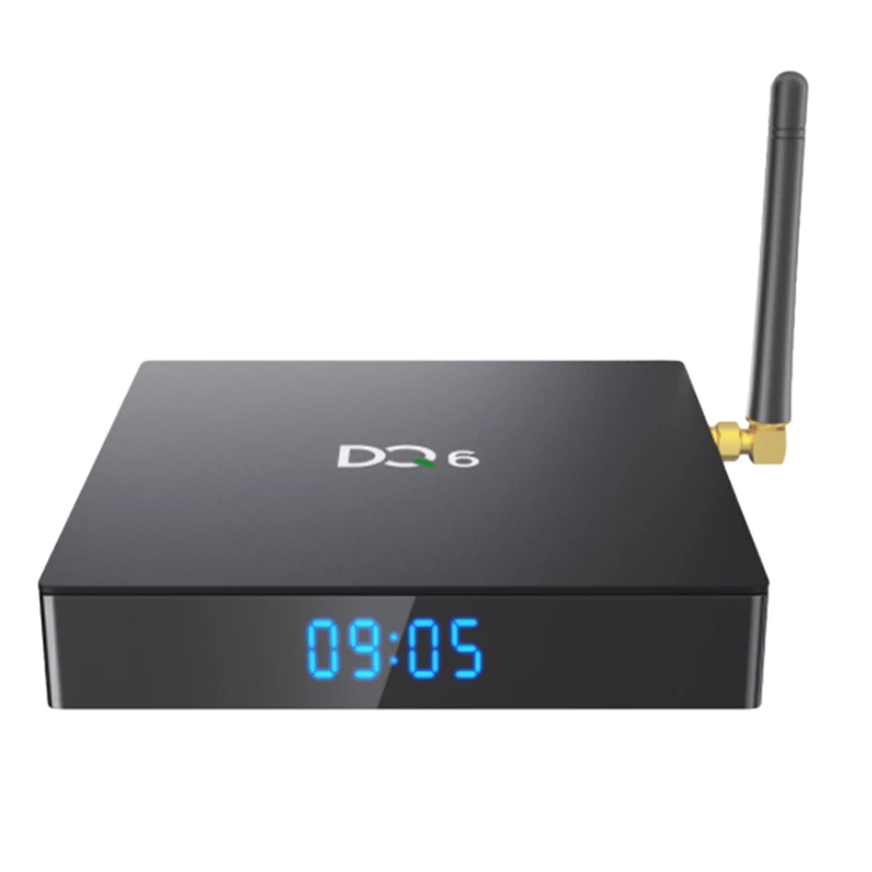 

ТВ-приставка DQ6 RK3318, двойная сетевая телеприставка с Wi-Fi и Bluetooth, Android 10,0-4 Гб + 64 ГБ, штепсельная вилка стандарта США для дома и школы