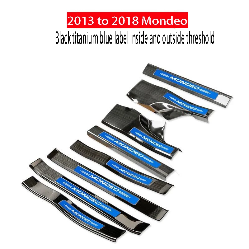 

For Ford Mondeo 2013-2018 Stainless Steel Door Sill Strip Welcome Pedal Trim Auto Car Styling Stickers Accessories