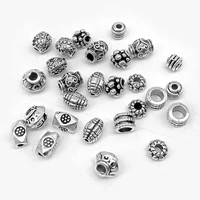20pcs loose bead separator torus pendant metal beads bracelet necklace diy jewellery making supplies wholesale