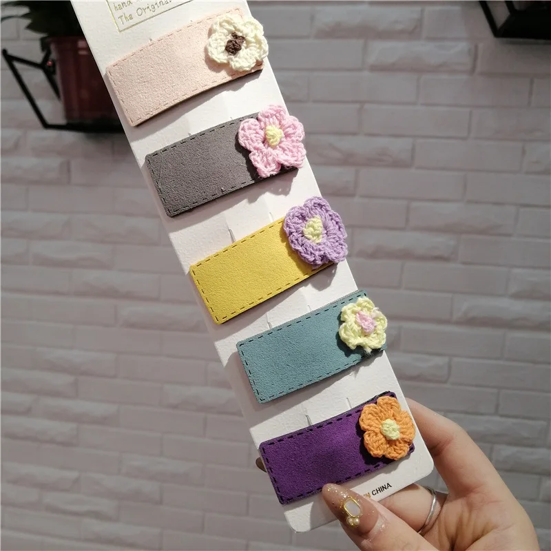 

HANGZHI 2021NEW Children's hairpin headdress girls princess cute hairpin does not hurt hair rubber band hair accessories