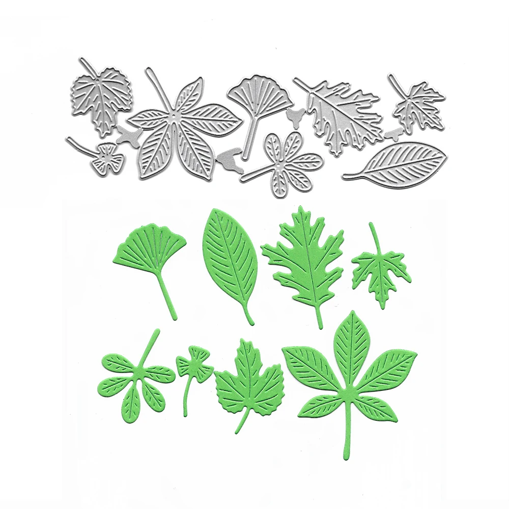 

Leaf Set Metal Cutting Dies Stencils Corte Morre For Scrapbook Card Making Album Decor Embossing Folders Custom Craft Dies New