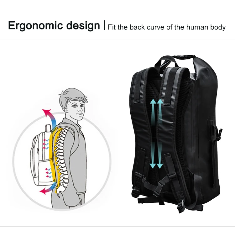 WOSAWE 25L мотоциклетный рюкзак сумка из ПВХ водонепроницаемая мотоциклетная