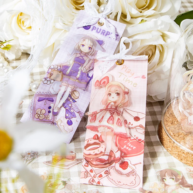 Dimi 30 шт. для девочек Чайная Вечеринка Мультяшные кавайные стикеры s скрапбукинга