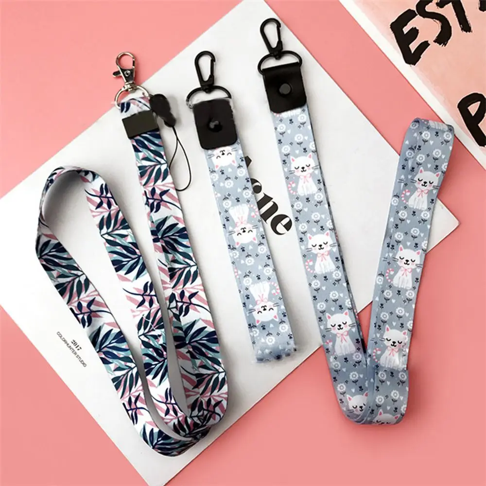 

1PC Cute Retractable Badge Holder DIY Hang Rope Lanyard Name Tag Holder ID Card Holder Keys Mobile Phone Straps Office Supplies
