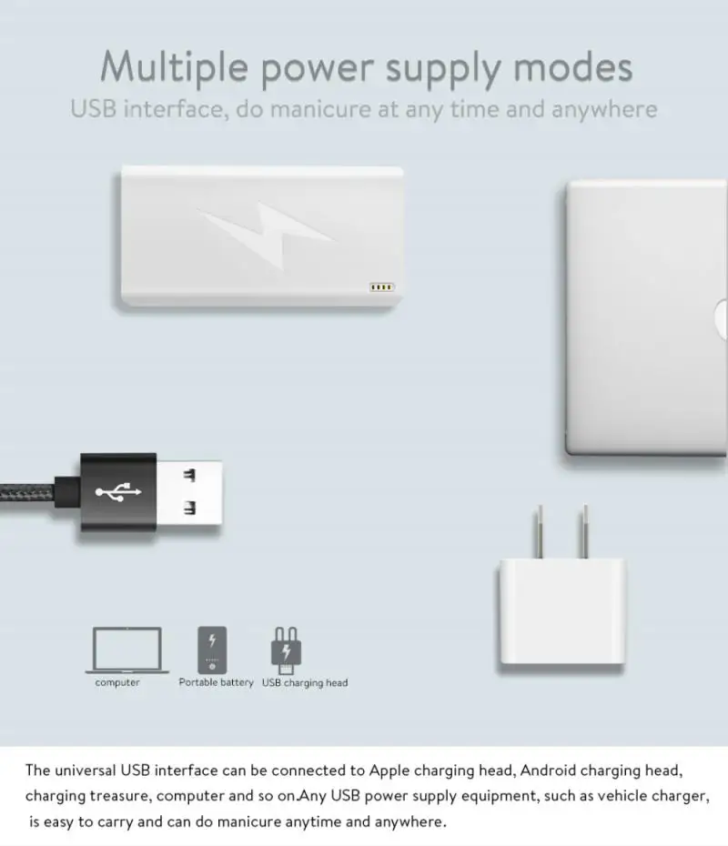 Белый 36W для ногтей УФ светодиодная лампа сушки фототерапии Клей сушильная