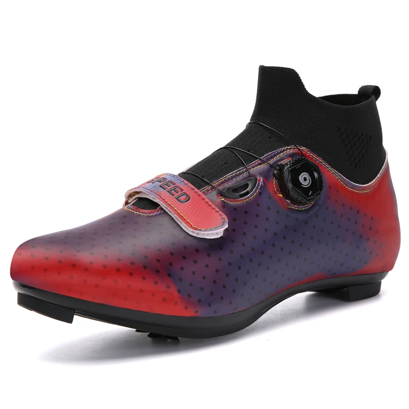 Новинка стильная велосипедная обувь сменяющая цвет высокие мужские и женские