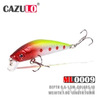 floating minnow fishing lure accesorios isca artificial weight 7 9g 70mm bait 0 5 1 5m wobblers de pesca blackfish tackle leurre