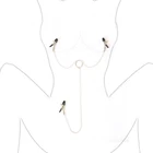 Секс-игры для взрослых, игрушки для женщин, пар, металлический ниппель зажимов, ошейник, БДСМ секс бандаж, раб, эротические аксессуары, товары для секса