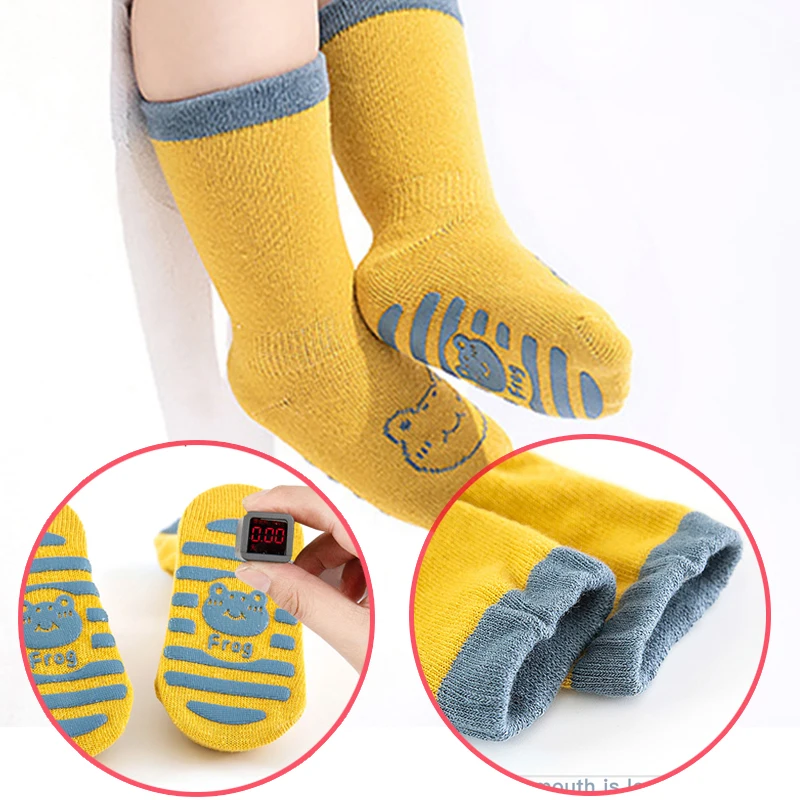 

Kids Anti-Slip Sock Trampoline Sock Cotton Breathable Short Absorb Sweat Socking Elasticity Sport Boy Girl Outside Child Socks