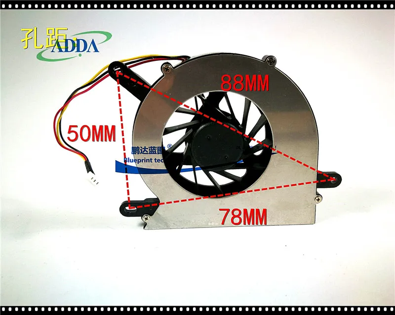 Новый и оригинальный гидравлический вентилятор для ноутбука ADDA AB0705UX - TB3 12 мм 67*65*6