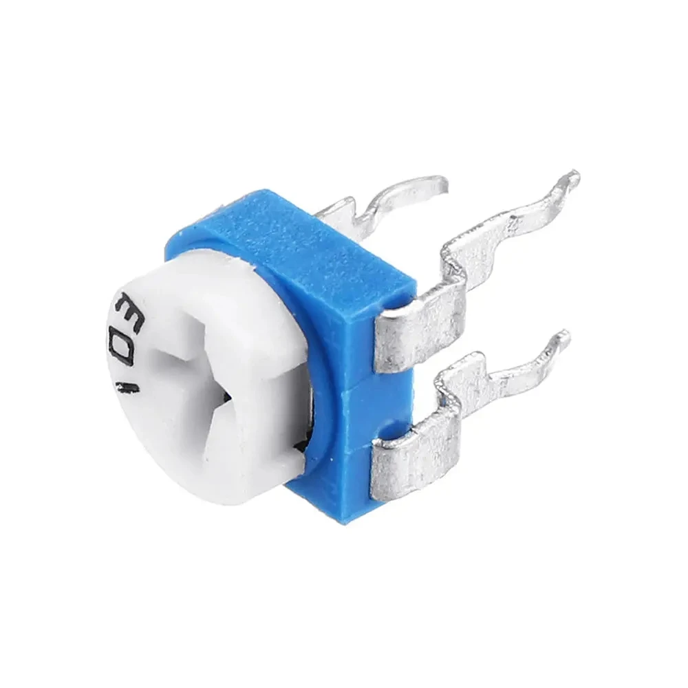 50pcs RM065 100 200 500 1K 2K 5K 10K 20K 50K 100K 200K 500K 1M ohm Horizontal Pot Variable Cermet Potentiometer Trimmer Resistor - купить по