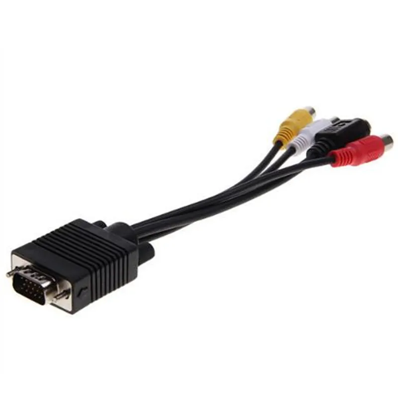 VGA к S кабель терминала + 3AV компьютера ТВ выход коробка AV терминал для монитора