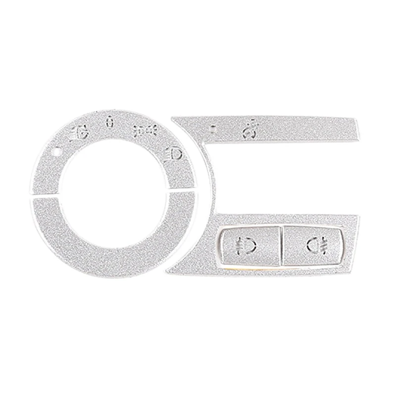 

5Pcs for 2006-2010 X3 Headlight Switch Buttons Decorative Frame Covers Interior Stickers Accessories
