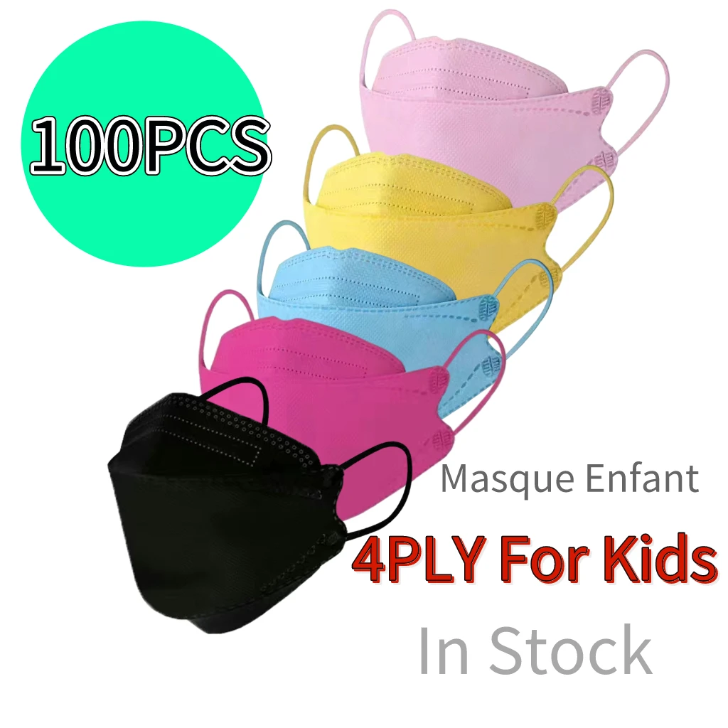 

100PC Protective Face Mask Children's Mascarillas Niños 4 -layer Mascarillas Higienicas Homologadas Halloween Cosplay Mondkapje