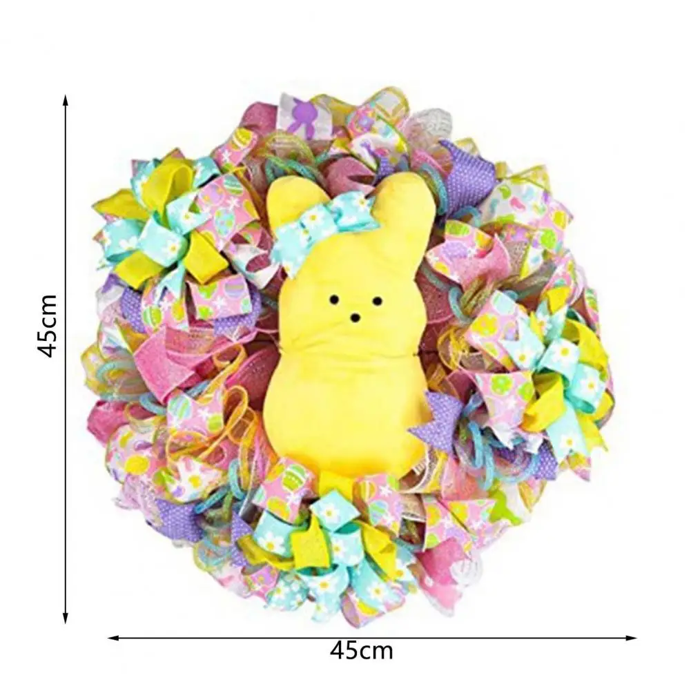 

Easter Bunny Door Wreaths Hanging Pendant Home Decoration Parties Props Gift Easter Artificial Garland Home decor
