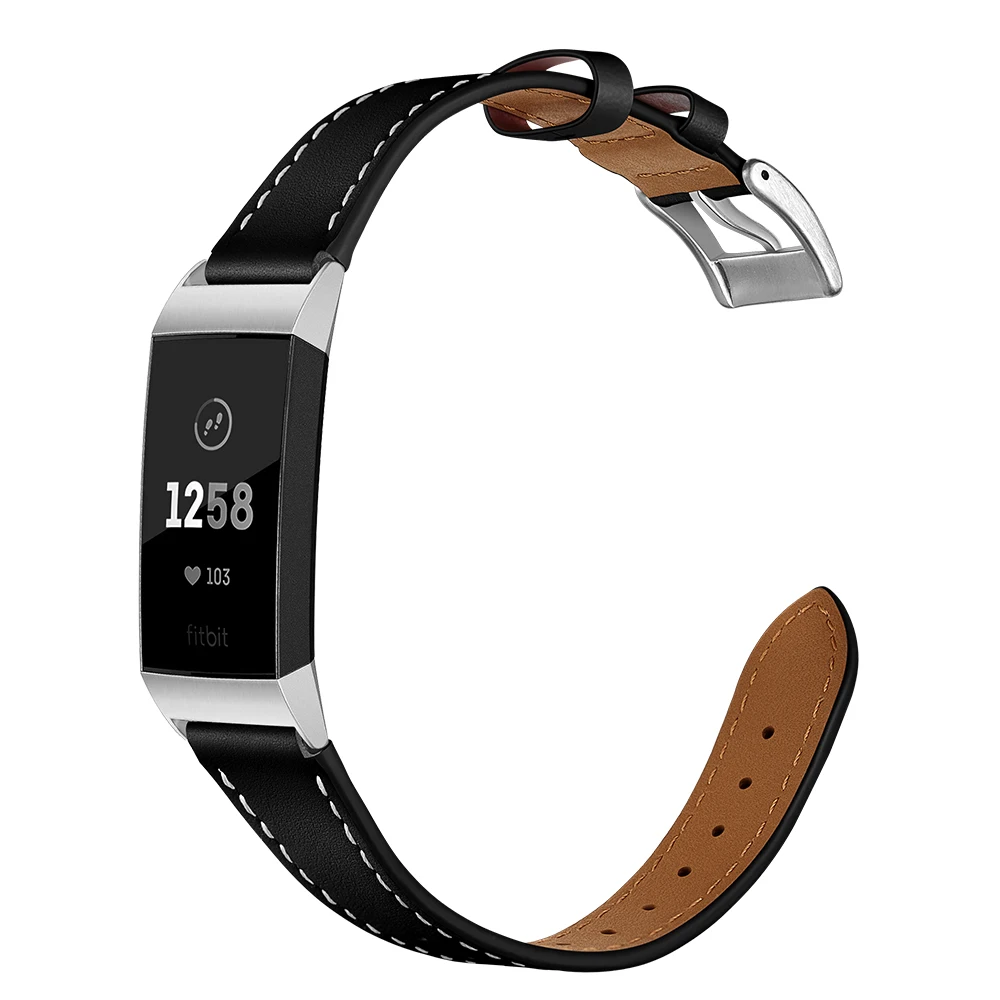 Кожаный ремешок для браслета Fitbit charge 2 кожаный ремешок для Fitbit charge 3 ремешок умный Браслет Смарт-часы ремешок на запястье