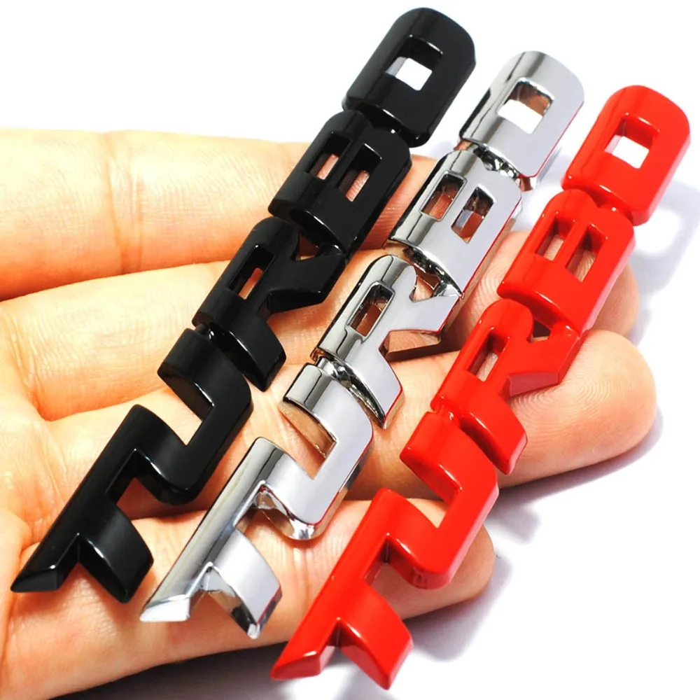

DSYCAR 1Pcs 3D Metal Turbo Car Sticker Emblem Badge for Movement type Car