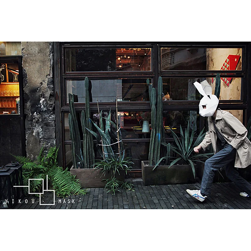 

Rabbit Girl Animal Adult Head Mask Paper Model,3D Low-poly Papercraft,Party Cosplay Prop,Handmade DIY Origami Craft Toy RTY023