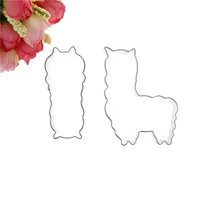 high quality baking tools 1pc alpaca blankly mud horse cookie cutter cake fondant decorating biscuit dessert molds