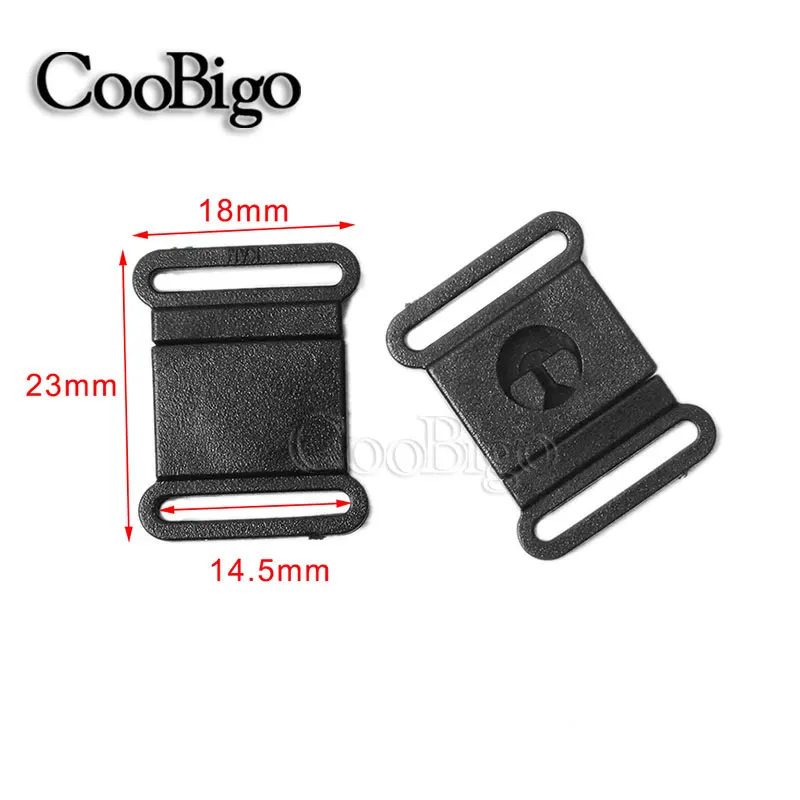 14.5mm Webbing 10 шт., черный пластик, 3/" 5/8" 3/" 1", ремни для безопасности, застежка для бюстгальтера для домашних животных, ошейник, ремни, запчасти, аксессуары - Цвет: 14.5mm Webbing