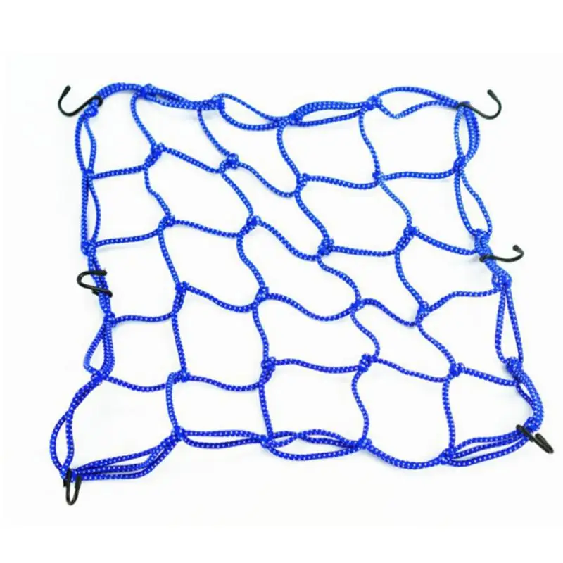 

40*40cm Motorcycle Luggage Net Bike 6 Hooks Hold down Fuel Tank Luggage Mesh Web Bungee Motorcycle For Motorbike Scooter Bike
