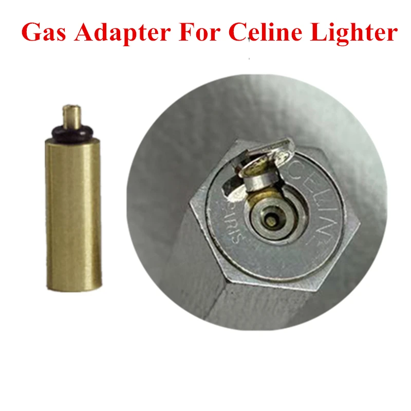 

High Quality Brass Copper Nozzle Refill Butane Adapter Gas Filling Inflatable Head For Celine Lighter Repair Replacement Part