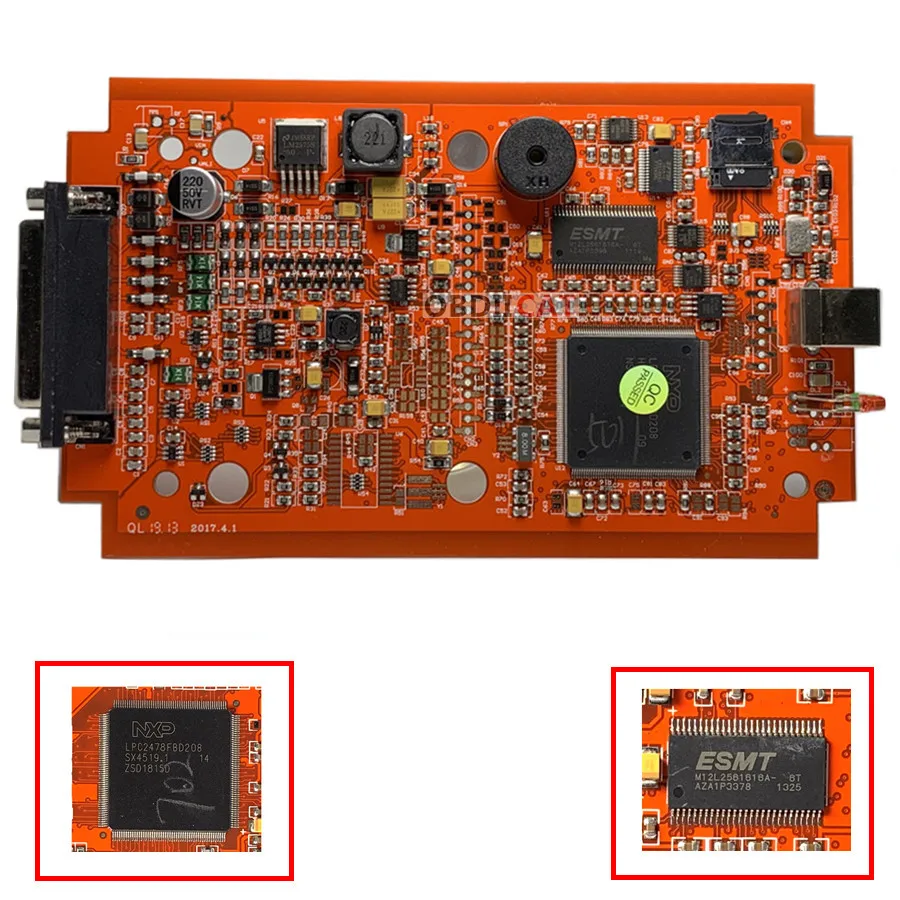 Новое поступление EU Red K-e-ss V5.017 OBD2 менеджер тюнинг в комплекте Φ V7.020 4 светодиодный