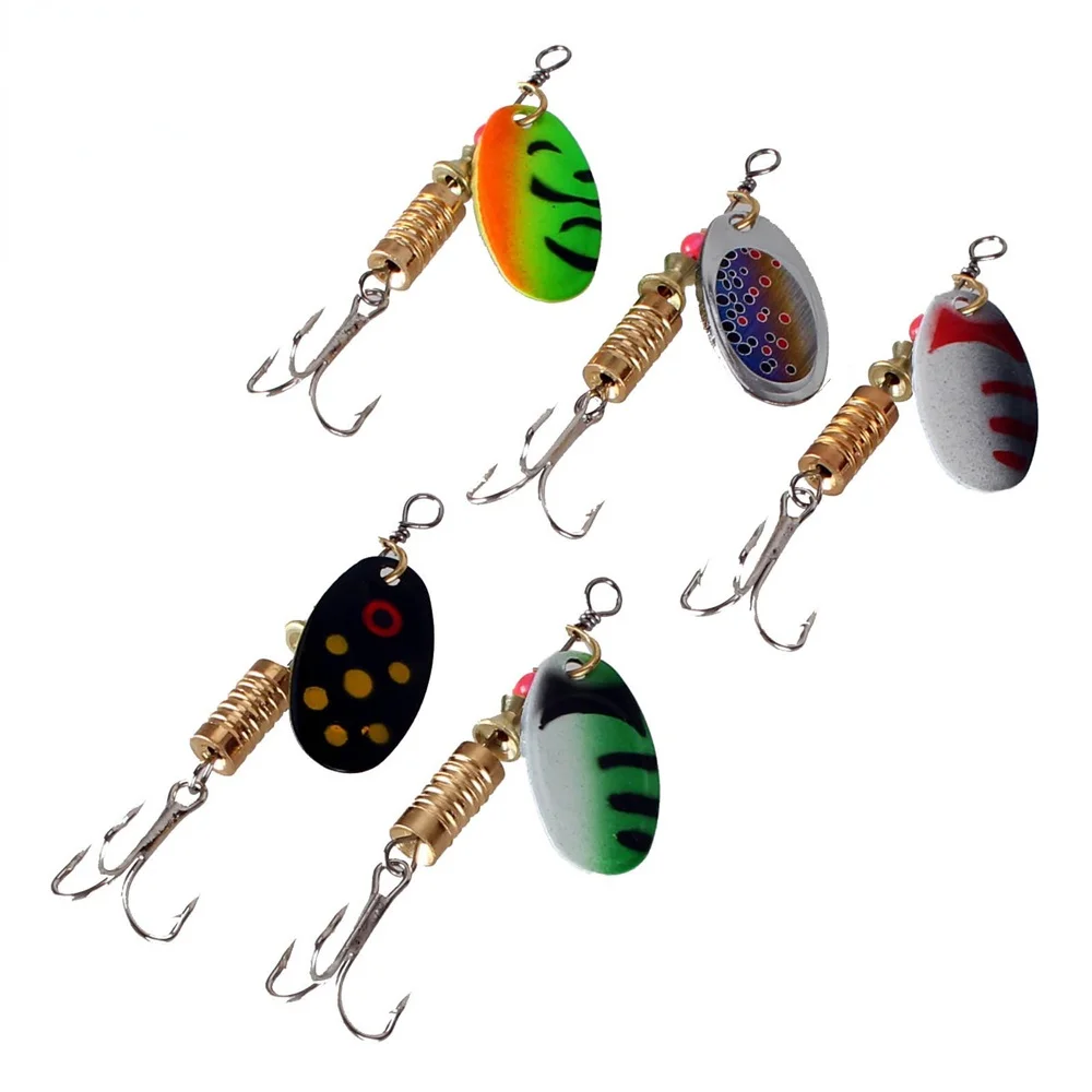 

TIANNSII 1pcs Spinnerbaits Colorful Hard Metal Baits Fishing Lure Bass Trout Salmon Walleye Freshwater & Saltwater Fishing Lure