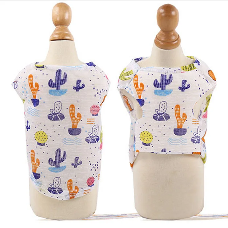 Дышащая одежда для собак Весенняя и летняя жилетка пуховая куртка футболка