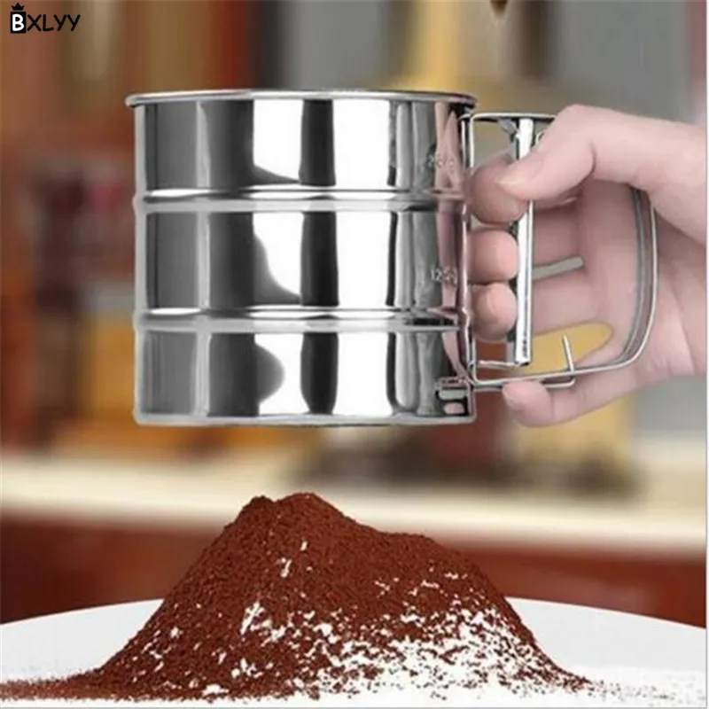Новый мукомольный сито из нержавеющей стали DIY инструмент для выпечки ручной