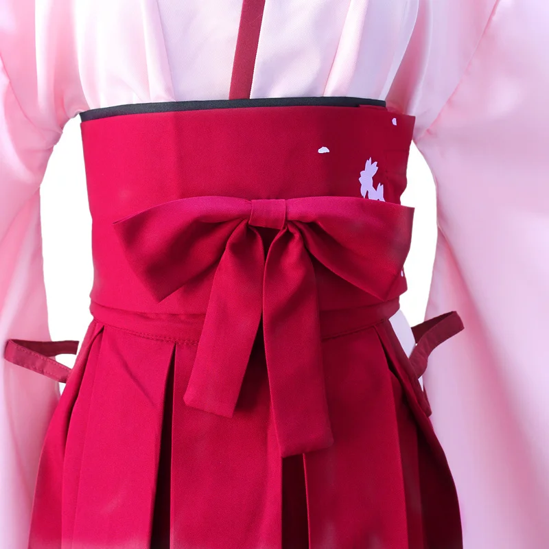 Японское аниме Fate/Grand Order Sakura saber Okita Souji Розовое Кимоно одежда для косплея| |