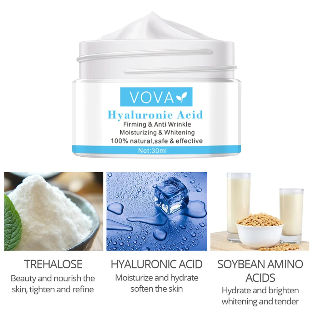 

Pore Shrinking Cream Hyaluronic Acid Pores Treatment Relieve Dryness Oil-Control Firming Moisturizing Repairing Smooth Skin Care