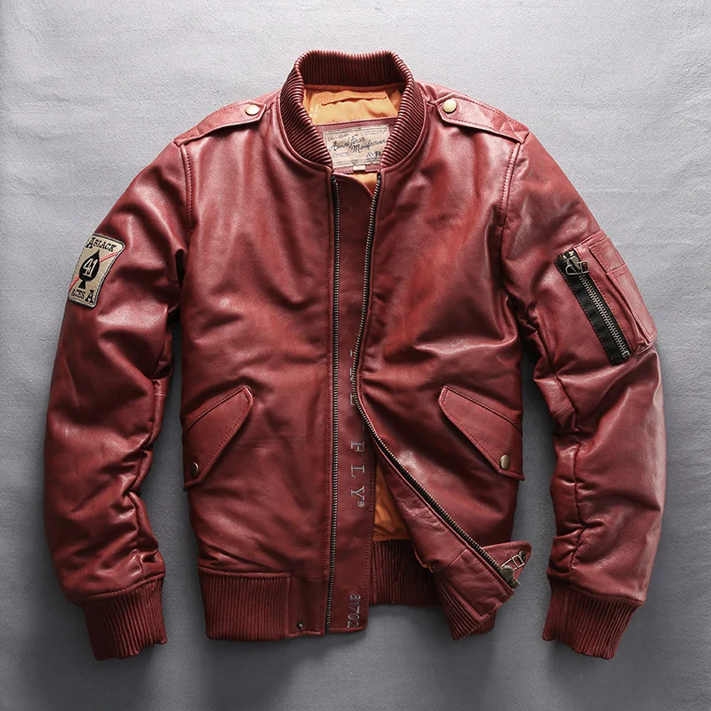 AVFLY 2020 Мужские модельные туфли из натуральной кожи с пуховое пальто новая мода