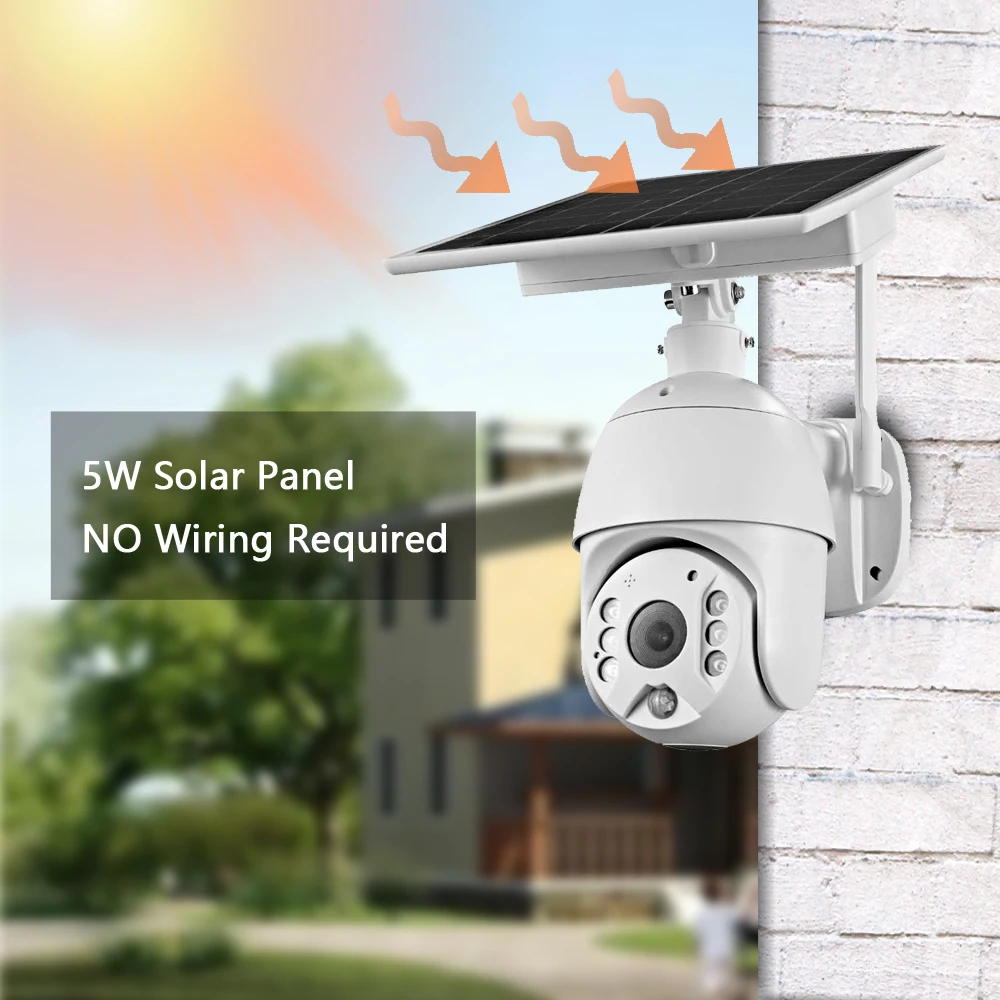 4G SIM Card Security Protection LTE Camera 1080P IP WIFI Wireless Smart Home CAM 8W Solar Panel Battery Outdoor Night Vision |