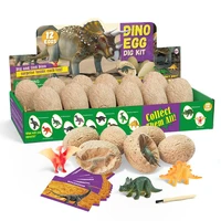 diy dig it up dinosaur egg 12pcs digging fossil excavation toys dino egg novelty party favors toys kid scientific mining