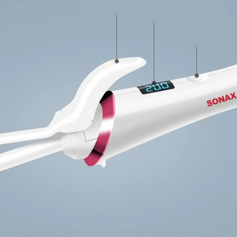 

SONAX PRO Electric Hair Curler Digital Display Curling Irons Wand Roller Curl Stick Hairdressing Styling Tool