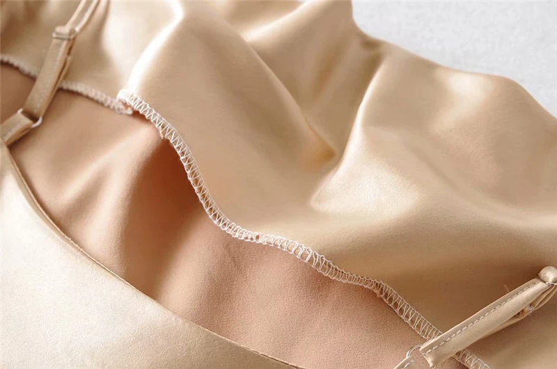 Vintage chic women sleeveless beach strapless mini dresses Ladies Summer satin happie dress vestidos