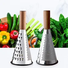 Stainless Steel Grater Mulitfunction 3 Sides Grater For Fruit Cheese Potato Slicer Vegetables Cutter Kitchen Gadgets Accessories